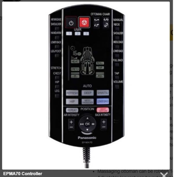remote controller Panasonic EP MA 70 RelexZ